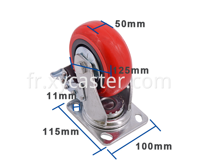 5 Inch Swivel With Pvc Stopper